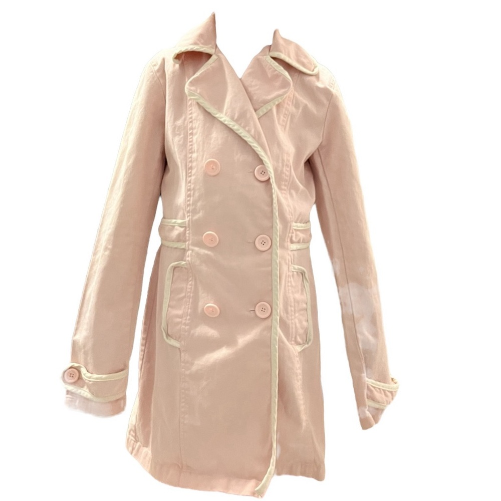 Y2K Xs la chateau canvas soft pink jacket